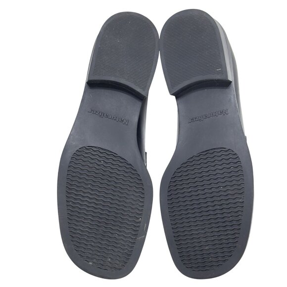 NATURALIZER Womens Black Leather Loafers Low Block Heel SlipOn Comfort Size 7.5N - Picture 7 of 11